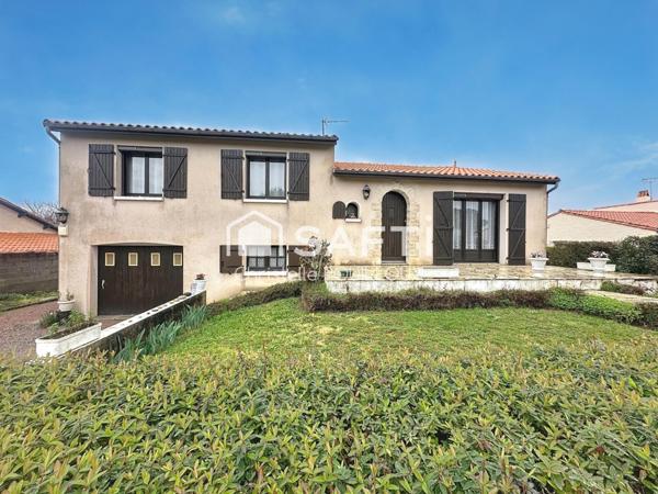 Maison familiale, 3 chambres, bureau, vaste garage