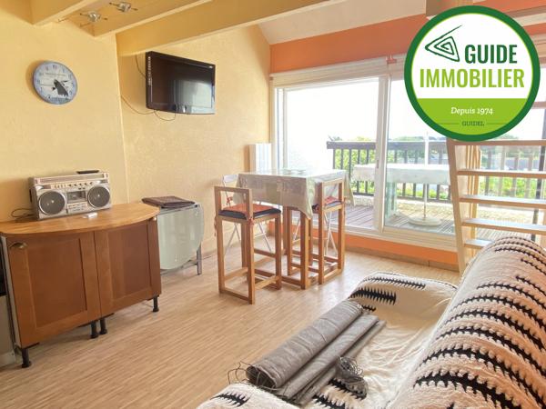 SOUS COMPROMIS DE VENTE. APPARTEMENT T3 VUE MER DANS RESIDENCE AVEC PISCINE A GUIDEL-PLAGES