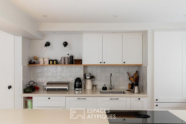 Loft au calme sur cour avec terrasse à proximité du Canal St Martin