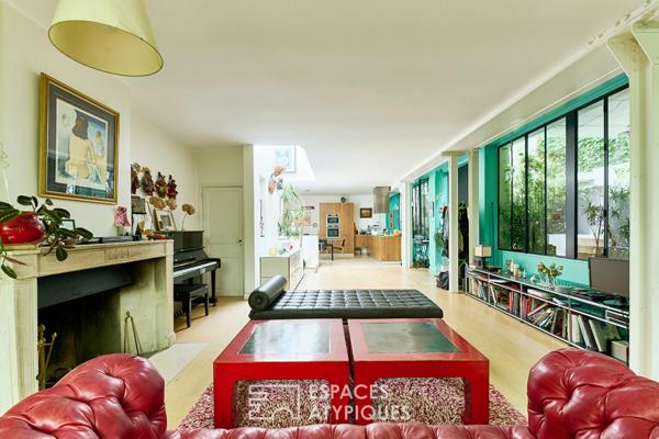 Maison-loft familiale avec terrasse entre Batignolles et Montmartre