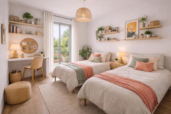 Trets 2 pièces en rez-de-jardin avec loggia