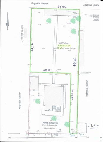 Terrain à bâtir dans un quatier calme