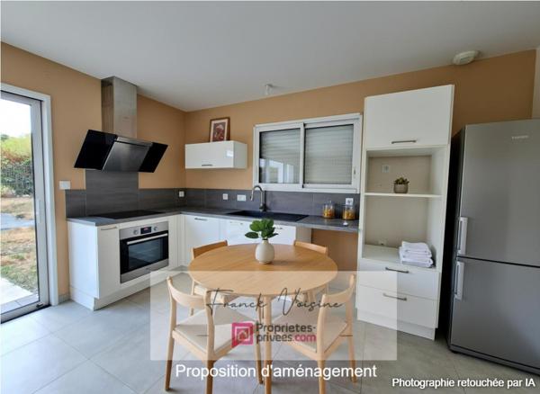 A VENDRE aux Herbiers, Maison de 84 m2 env avec 3 chambres sur une parcelle de 410 m2