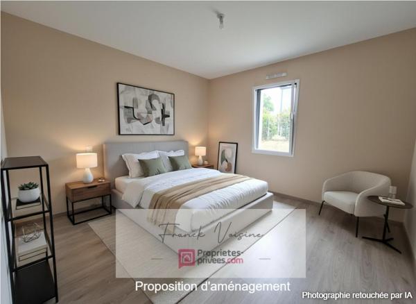 A VENDRE aux Herbiers, Maison de 84 m2 env avec 3 chambres sur une parcelle de 410 m2