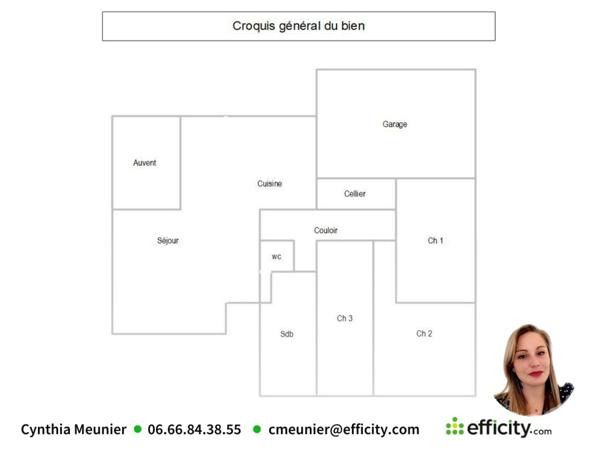 Maison 5 pièces - 100 m² Exclusivité efficity