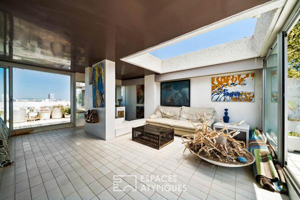 Duplex dernier étage avec double terrasse et vue d’exception
