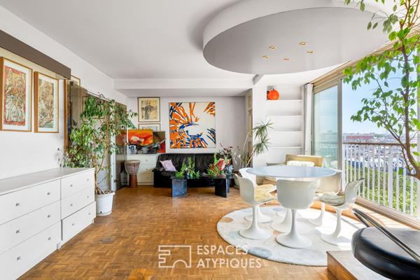 Duplex dernier étage avec double terrasse et vue d’exception