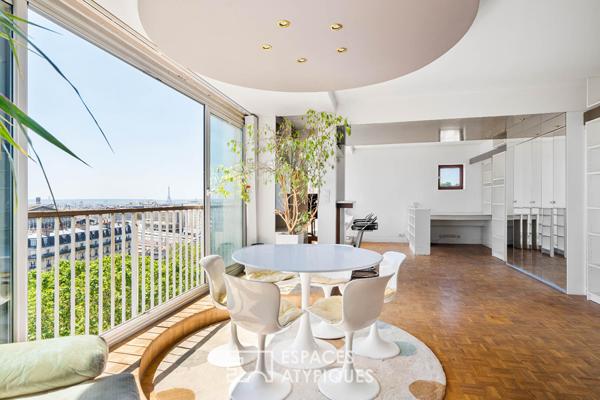 Duplex dernier étage avec double terrasse et vue d’exception