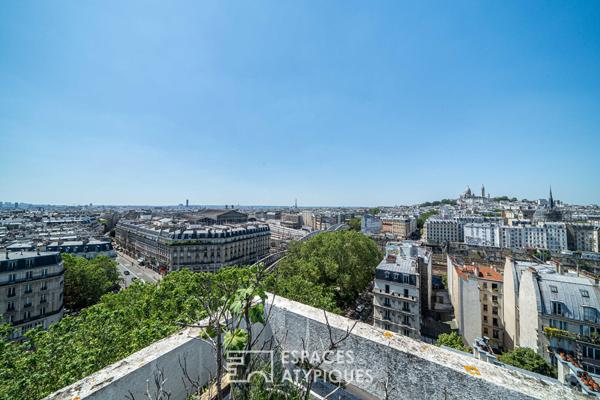 Duplex dernier étage avec double terrasse et vue d’exception