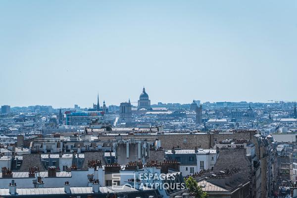 Duplex dernier étage avec double terrasse et vue d’exception