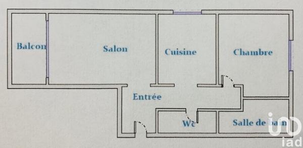 Appartement 2 pièces de 52 m² à Metz (57070)