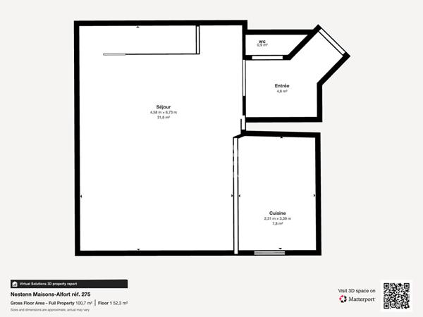 Appartement Duplex Alfortville Nord 4P 84.5 m2 avec Jardin 61m² et Parking