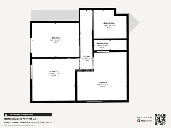 Appartement Duplex Alfortville Nord 4P 84.5 m2 avec Jardin 61m² et Parking