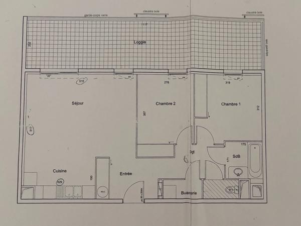 Très bel appartement avec grande terrasse à vendre 3 pièces MONTELIMAR (26)