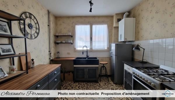 à vendre LA ROCHELLE St Eloi Maison 2 chambres + Grand sous sol aménageable