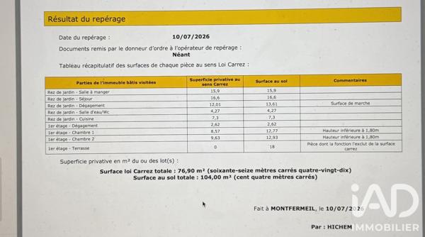 Maison à vendre 4 pièces 77 m² Montfermeil
