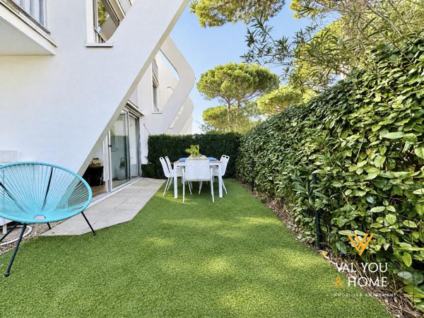 Appartement La Grande Motte – Rez-de-jardin 90 m² de vie global, 6 couchages, Piscine & Parking