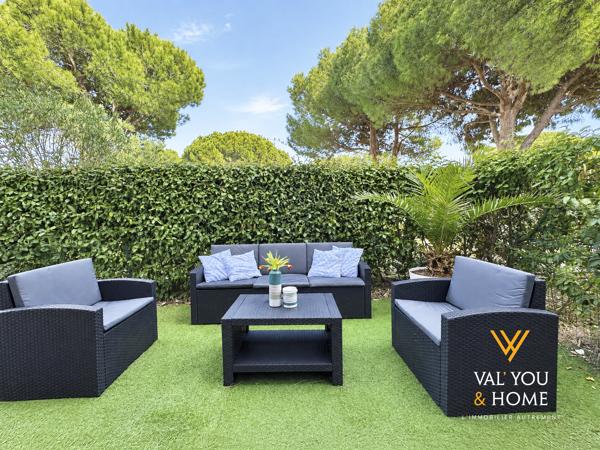 Appartement La Grande Motte – Rez-de-jardin 90 m² de vie global, 6 couchages, Piscine & Parking