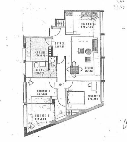 Appartement F3 à vendre  3 pièces - 78 m 2   IVRY SUR SEINE  - 94