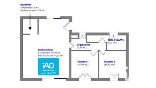 Maison à vendre 3 pièces 90 m² Frontignan