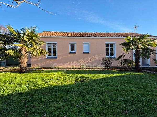 Maison à vendre 3 pièces SAUJON (17) - Plain pied - Garage - Terrain de 487m²