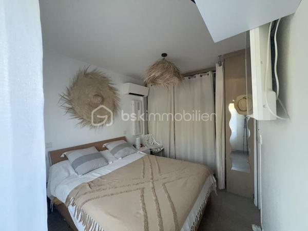 Sur la commune de Frontignan, dans le secteur recherché des Plages, à proximité des commodités et des grands axes, avec un accès direct aux plages, venez découvrir cette coquette maison T2 de plain-pied d’environ 52 m², entièrement rénovée et située en copropriété avec jardin privatif.

Dès l’entrée, vous serez séduit par une agréable cuisine ouverte d’environ 12 m², donnant sur un espace séjour/salon lumineux et entièrement climatisé.

Côté nuit, la maison se compose d’une grande chambre d’environ 12 m², d’une salle d’eau équipée d’une douche à l’italienne ainsi que d’une buanderie.

Côté extérieur, vous profiterez d’une agréable terrasse privative, idéale pour profiter des beaux jours, avec un accès direct aux plages.

Un bien entièrement rénové, idéal pour une résidence secondaire, un pied-à-terre en bord de mer ou un investissement locatif.