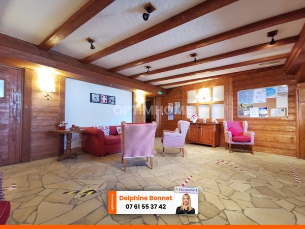 Valfréjus, beau 2P de 29 m2 au dernier étage avec balcon dans une résidence de standing