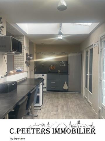 Courrières (62710) Maison de 97m² en retrait de rue avec terrasse 3 chambres, bureau, parking