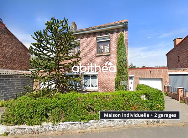 MAISON INDIVIDUELLE 82 m2 + 3 CHAMBRES + JARDIN + 2 GARAGES
