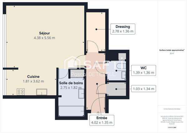 GARCHES – Les Bures Studio 50m2 Centre-Ville à 5 minutes