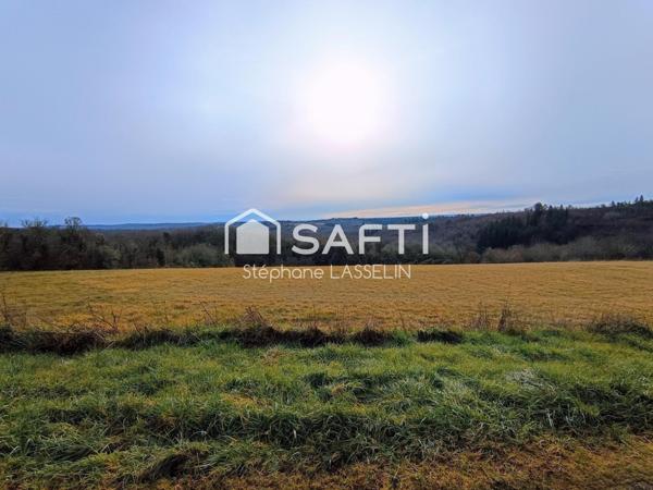 Terrain constructible sur la commune du ROC 46 avec CU et réseaux à proximité