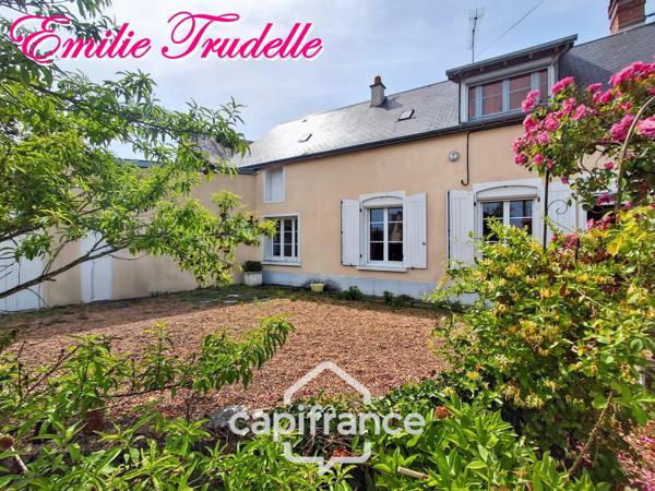 Maison à vendre plain-pied 3 pièces CHAHAIGNES (72) avec jardin arboré et grand garage