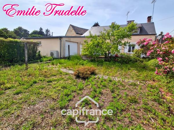 Maison à vendre plain-pied 3 pièces CHAHAIGNES (72) avec jardin arboré et grand garage