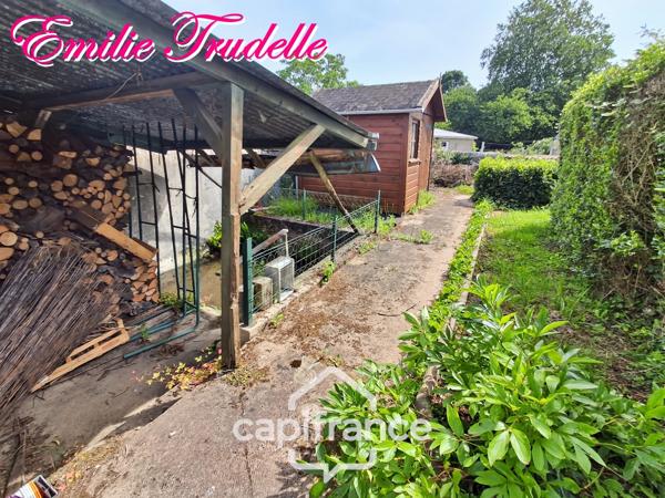 Maison à vendre plain-pied 3 pièces CHAHAIGNES (72) avec jardin arboré et grand garage