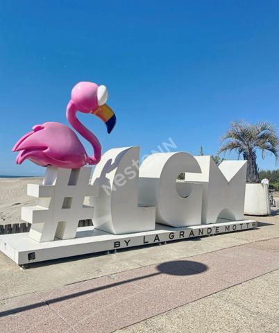 APPARTEMENT ETAT NEUF VUE MER T3, TERRASSE, PARKING LA GRANDE MOTTE