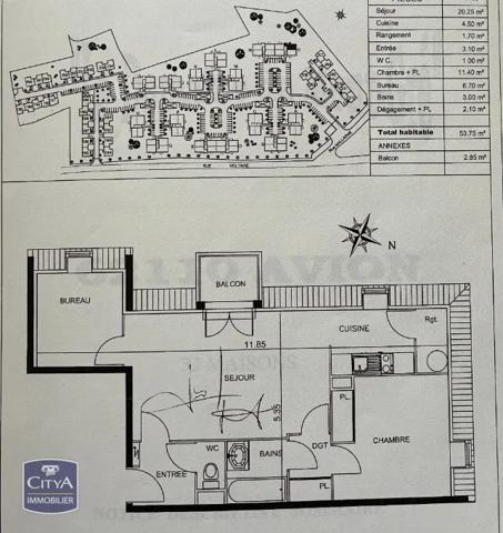 Appartement à vendre 3 pièces 53.75m² Avion (62210)