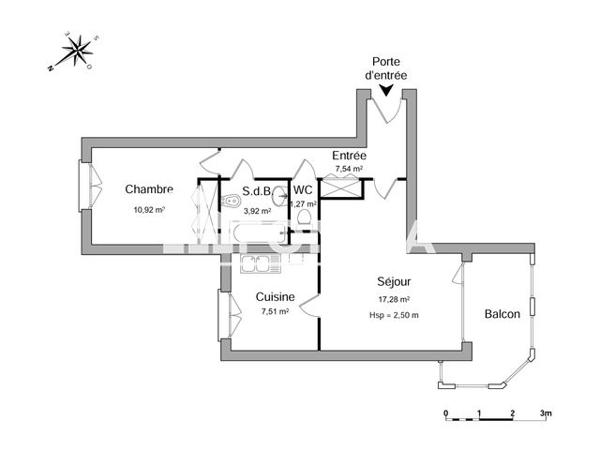 Location Appartement 2 pièces 48.44 m² - 380 AVENUE VICTOR HUGO Valence 26000