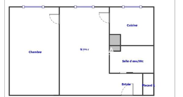 Location Appartement 2 pièces 35.25 m² - Rouen 76100