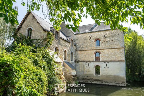 Moulin de caractère avec piscine et maison indépendante