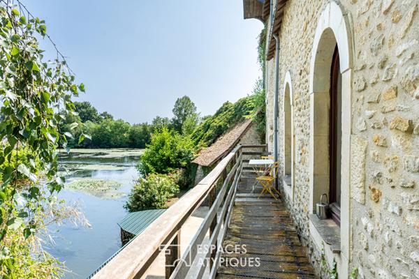 Moulin de caractère avec piscine et maison indépendante