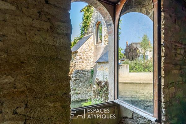 Moulin de caractère avec piscine et maison indépendante