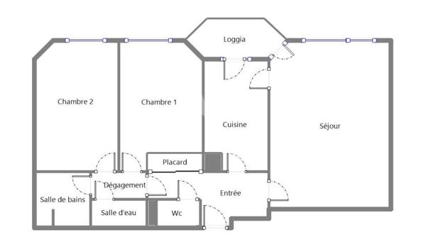Suresnes Hypercentre - Appartement 3 pièces 71m² - balcon cave et parking
