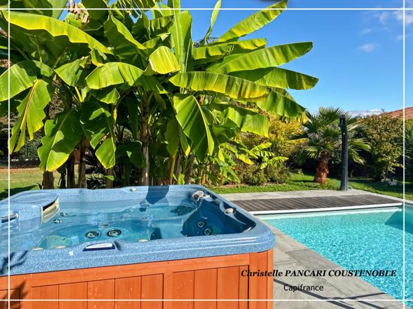 Maison d’architecte 4 chambres piscine chauffée jacuzzi secteur Dax - Orthez