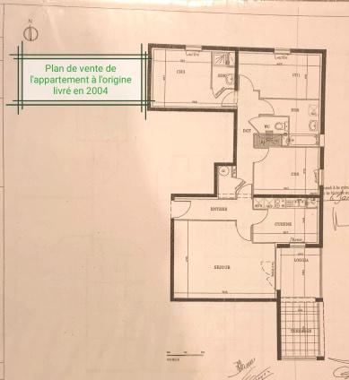 Grand T4 fonctionnel et propre de 87 m2 dans verdure