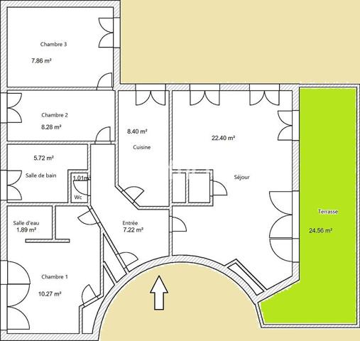 Appartement
         4 pièces
        - 80 m² Exclusivité 530 000 € *