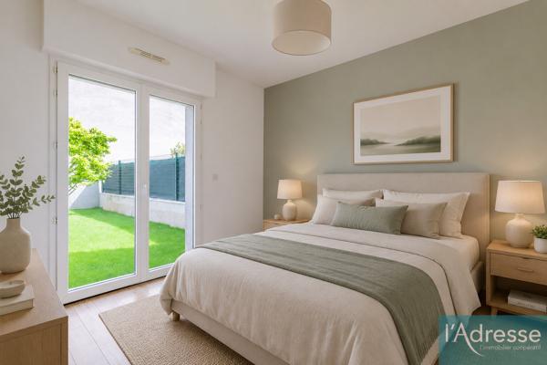 Appartement de 61m2 avec jardin privatif de 115m², Résidence de 2013, Orsay
