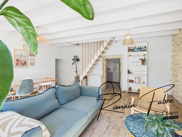 Maison en pierre entièrement rénovée avec 3 chambres, 2 bureaux