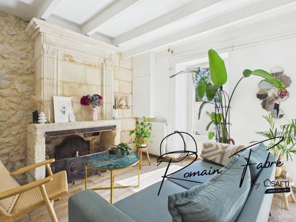 Maison en pierre entièrement rénovée avec 3 chambres, 2 bureaux