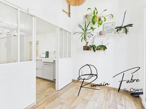 Maison en pierre entièrement rénovée avec 3 chambres, 2 bureaux