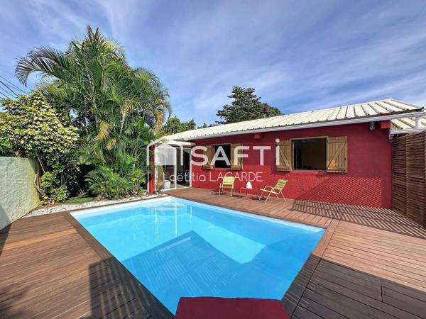 Maison F4/5 plain-pied avec piscine